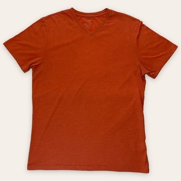 Banana Republic Other - Banana Republic Fitted Vee Orange Short Sleeve V-Neck Shirt Size Medium